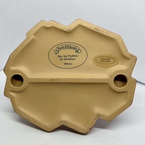 Winnie the Pooh Bear Birthday Disney Decor Figurine Pot of Honey, Blowing Candle - Picture 5 of 6